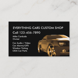Cartões de Visita Personalizados para Automobilism
