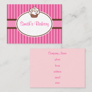 Cartões de Visita Personalizados para Cupcake