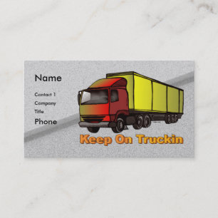 Cartões de visita Retro Trucker 2