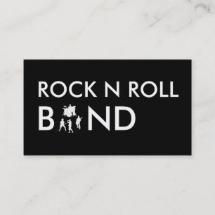 Cartões de Visita Simples de Banda de Rock
