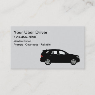 Cartões de visita simples e legais para motoristas