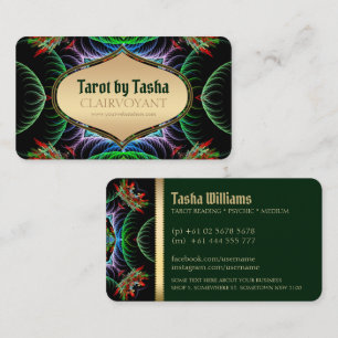 Cartões de Visita Tarot Deusa da Energia Fractal