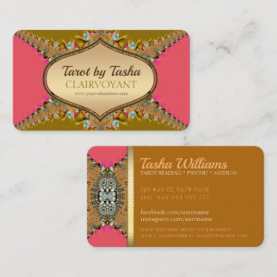 Cartões de Visita Tarot Energia Jóias de Renda Deu