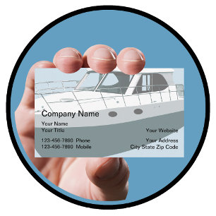 Cartões de Visita Tema Barco Náutico