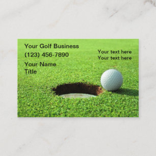 Cartões de Visita Tema Golfe