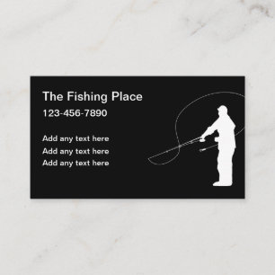 Cartões de Visita Temáticos de Pesca e Esportes