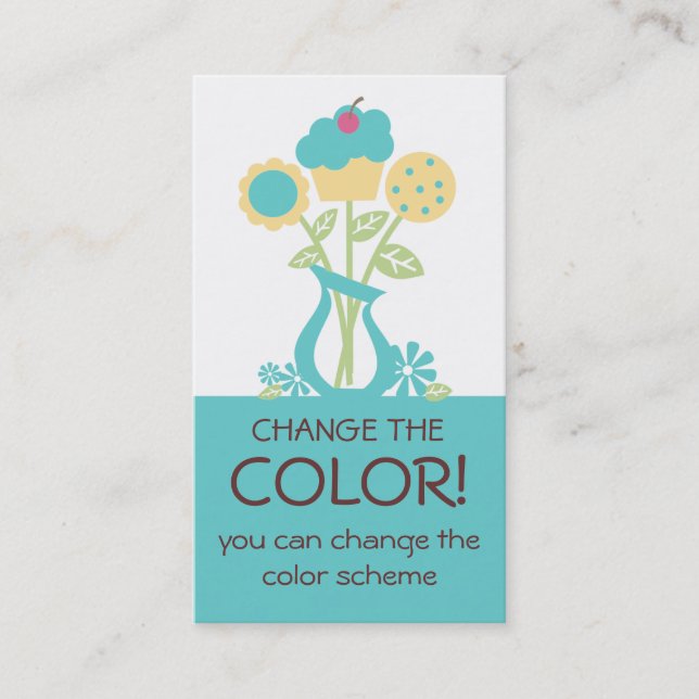 cartões de visitas 2 do cozimento do buquê do (Frente)