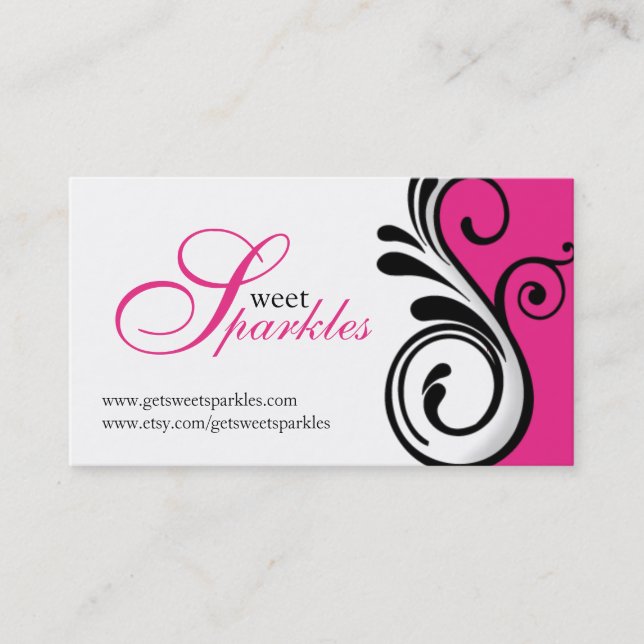 Cartões de visitas à moda (Frente)