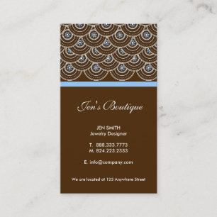 Cartões de visitas à moda