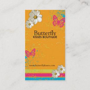 Cartões de visitas à moda do Grunge