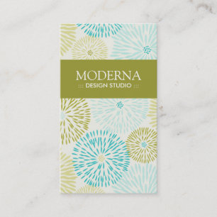 Cartões de visitas à moda e modernos