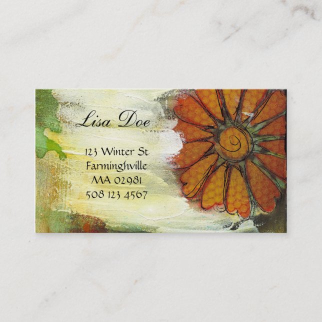 cartões de visitas abstratos (Frente)