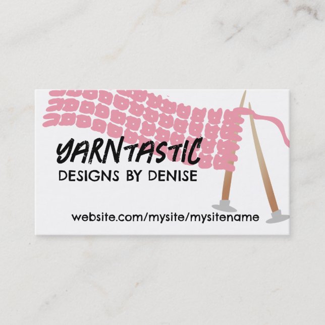 Cartões de visitas agulhas de cachecol de azeitona (Frente)