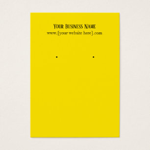 Cartões de visitas amarelos