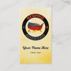 Cartões de visitas americanos alemães do costume