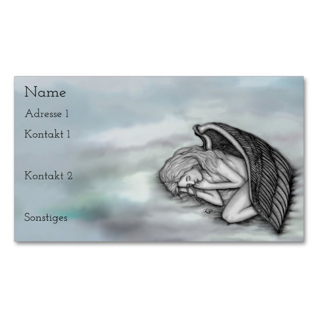 Cartões de visitas Anjos dormindo (Frente)