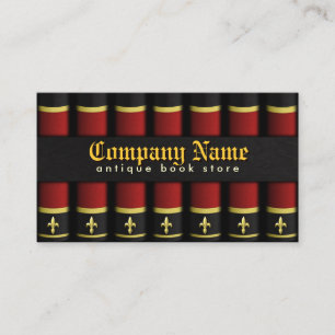 Cartões de visitas Antigos do Revendedor de Livros