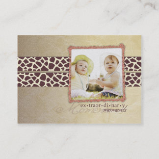 Cartões de visitas Antigos Giraffe Chubby
