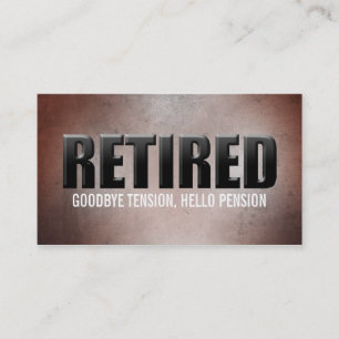 Cartões de visitas aposentados