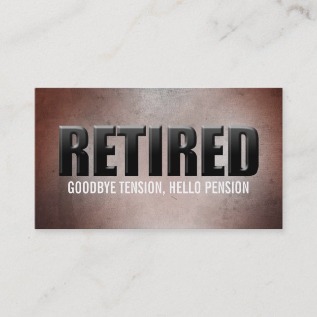 Cartões de visitas aposentados (Frente)