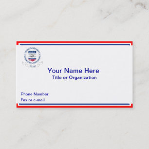 Cartões de visitas aposentados da USAID