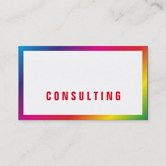 Cartões de visitas arco-íris (Frente)