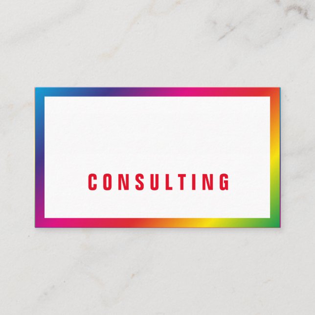 Cartões de visitas arco-íris (Frente)