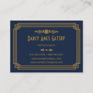 Cartões de visitas Art Deco