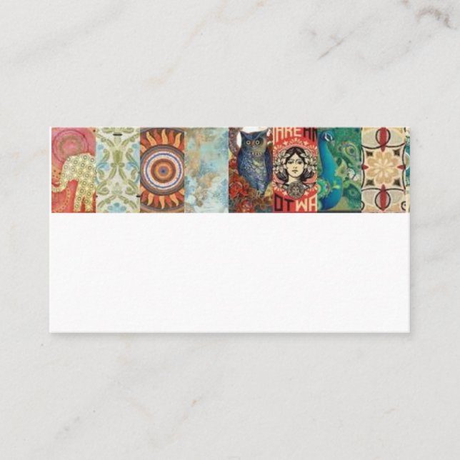 cartões de visitas artísticas (Frente)