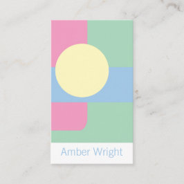 Cartões de visitas artísticos modernos