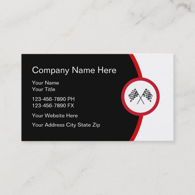 Cartões de visitas automotivos (Frente)