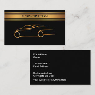 Cartões de visitas Automotivos Classy Upscale Excl