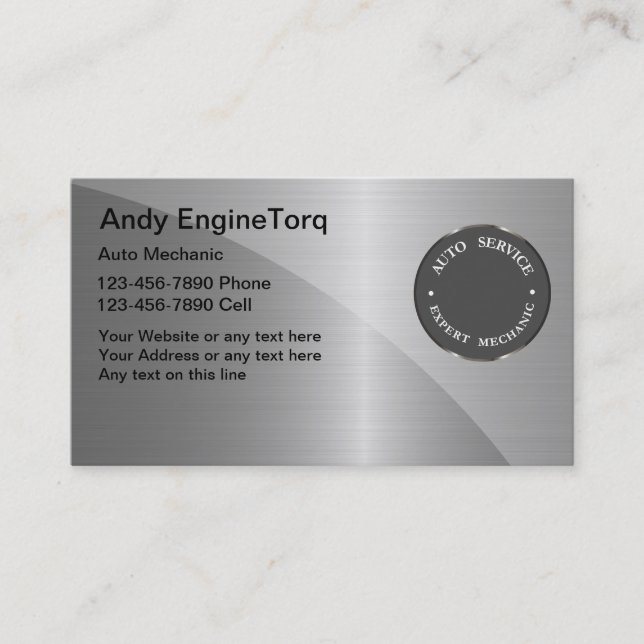 Cartões de visitas automotrizes (Frente)