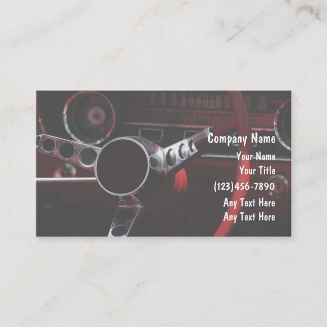 Cartões de visitas automotrizes (Frente)