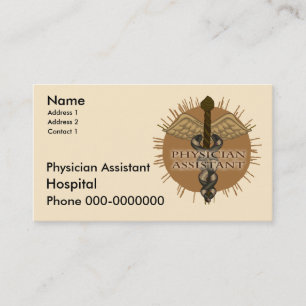 Cartões de visitas Auxiliares Médicos