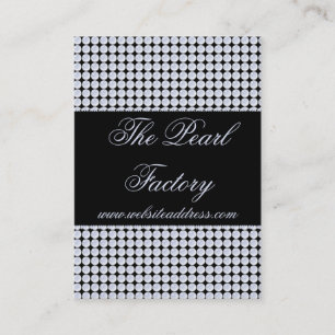 Cartões de visitas azuis da jóia da miçanga das