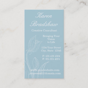 Cartões de visitas azuis do desenhista do arranjo