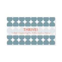 Cartões de visitas azuis do ponto