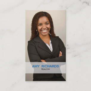 Cartões de visitas azuis elegantes dos bens