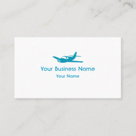 Cartões de visitas azuis simples do costume do