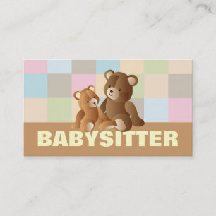 Cartões de visitas Babysitting