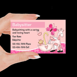 Cartões de visitas Babysitting