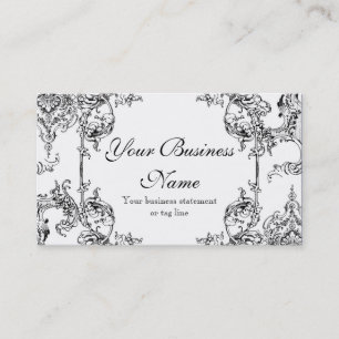 Cartões de visitas - barroco floral do redemoinho