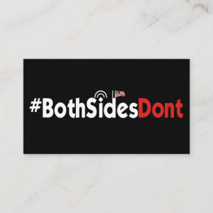 Cartões de visitas - #BothSidesDont