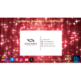 Cartões de visitas brancas e vermelhas, 12 embalag