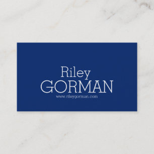 Cartões de visitas brancos azuis escuro