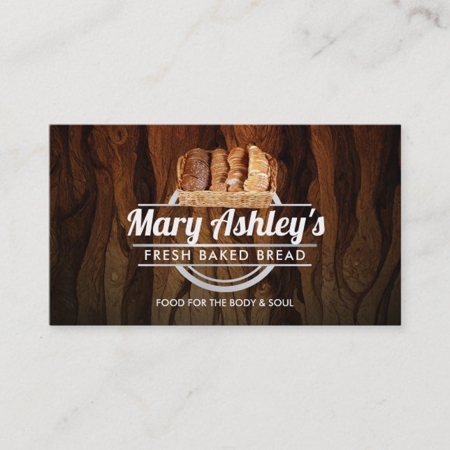 Cartões de visitas Bread Personalizáveis (Frente)