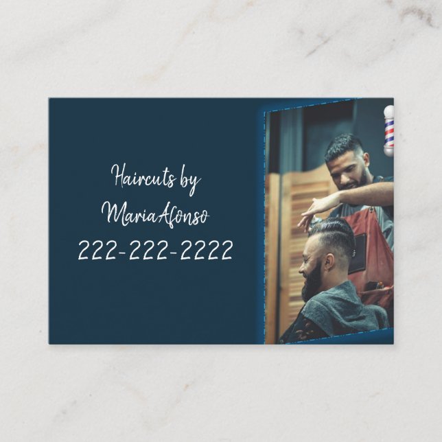 Cartões de visitas, Cartões de visitas de barbeari (Frente)