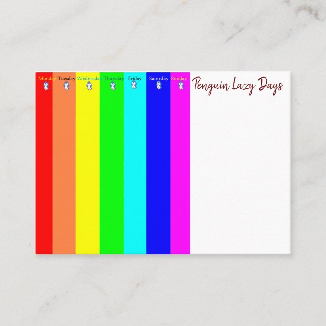 Cartões de visitas, Cartões de visitas de Dias Pre (Frente)