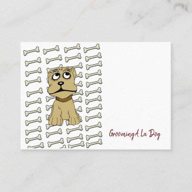 Cartões de visitas, Cartões de visitas de patas pa (Frente)